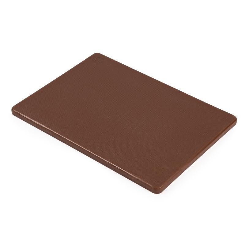 Petite planche à découper polyéthylène marron 229 x 305 x 12 mm basse