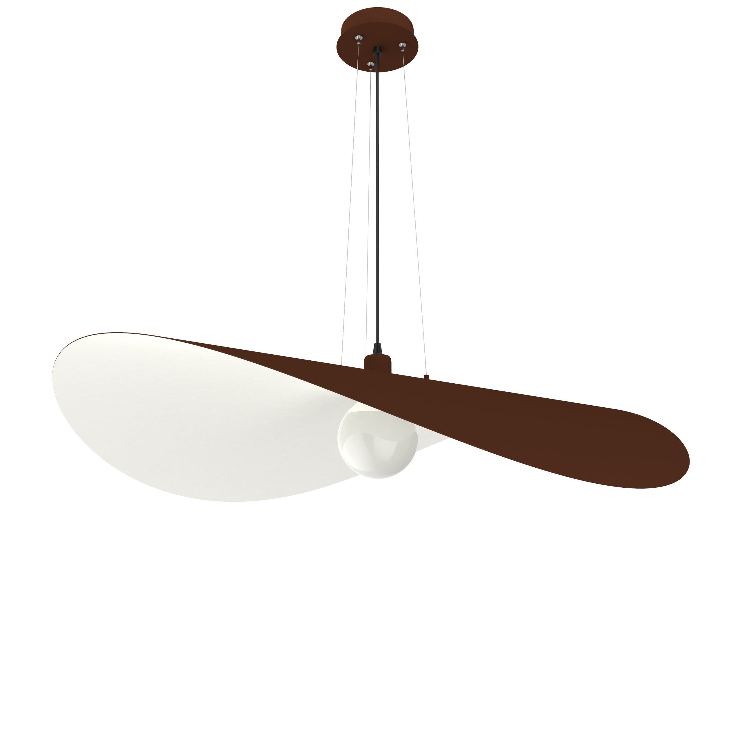 LUMICOM PIUMA Lampe à suspension 1X E27 max 42W métal corten