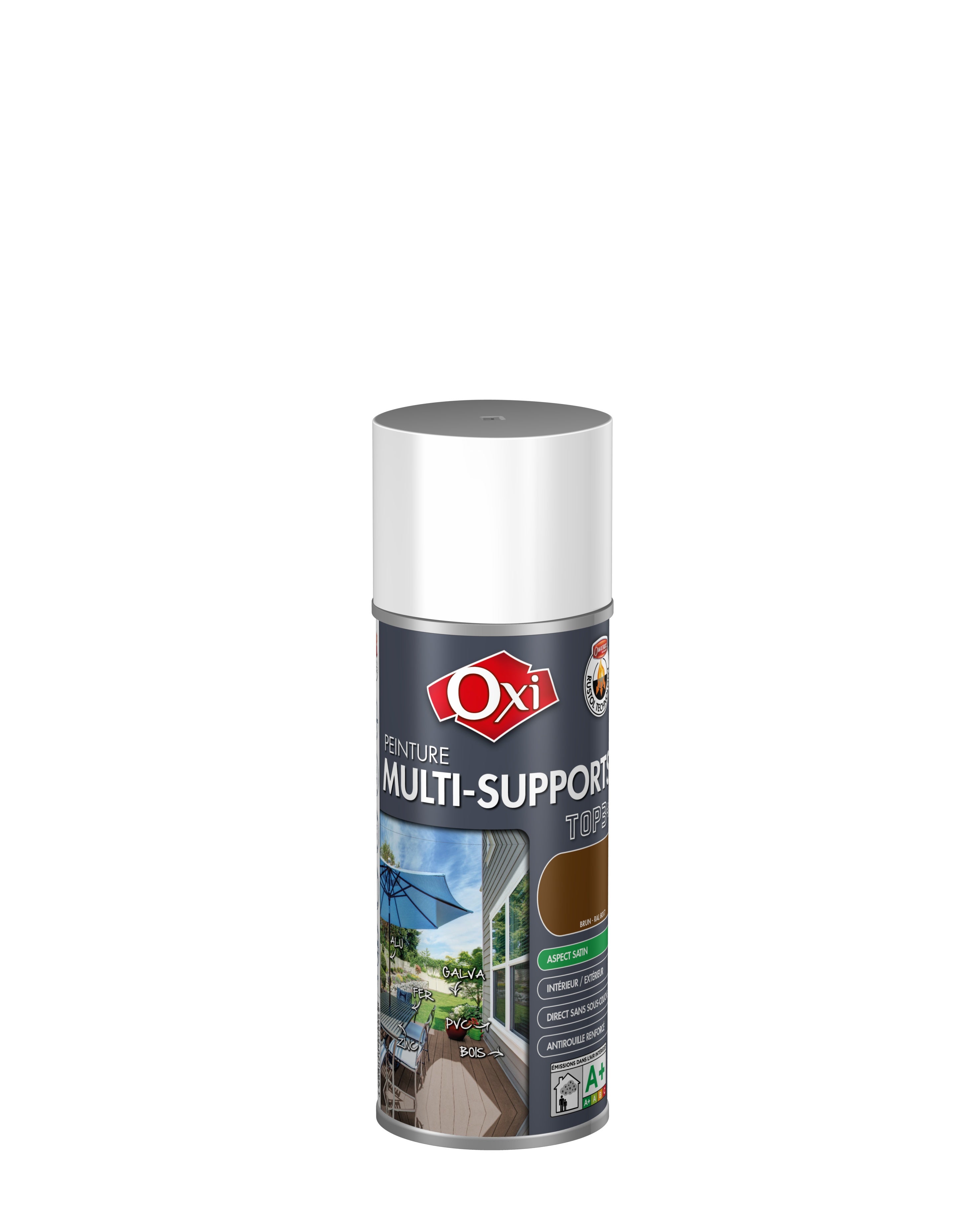 Top 3 Multi Supports OXI PEINTURE MULTI SUPPORTS SATIN Brun RAL 8017