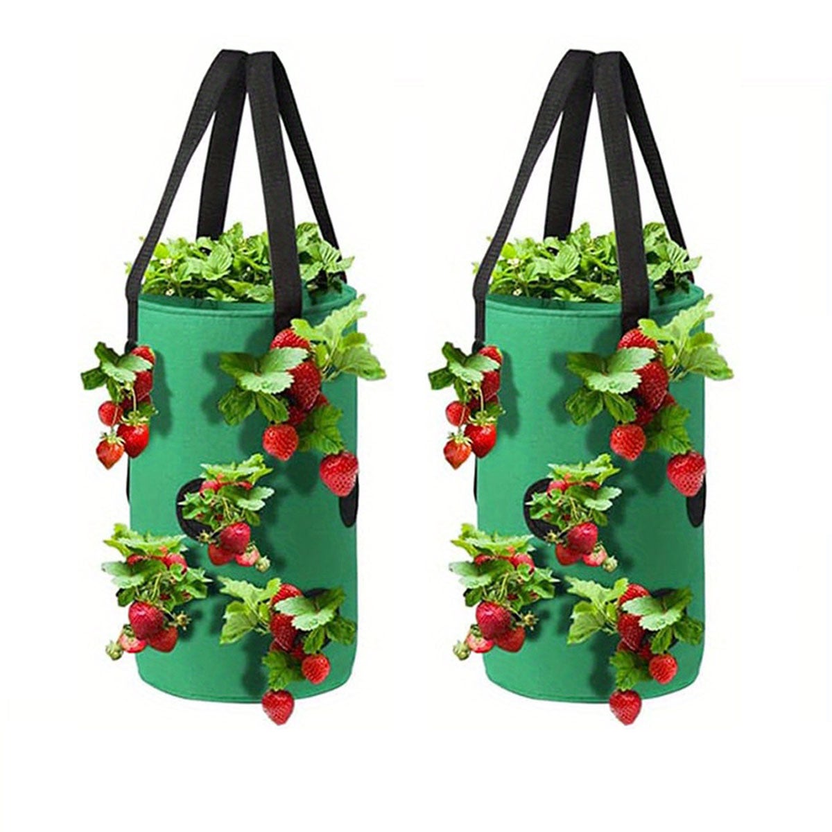 Sac De Culture De Fraises L Envers Sacs Suspendus Trous Pour La