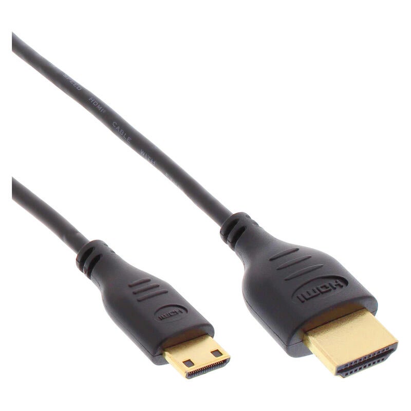 C Ble HDMI En Ligne Super Fin Avec Ethernet Type Aac M Le Noir Or 1m