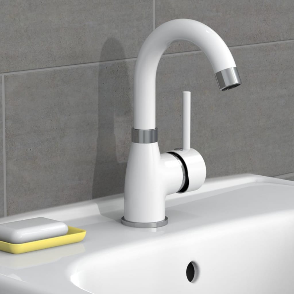 EISL Miscelatore Per Lavabo FUTURA Bianco Cromato Leroy Merlin