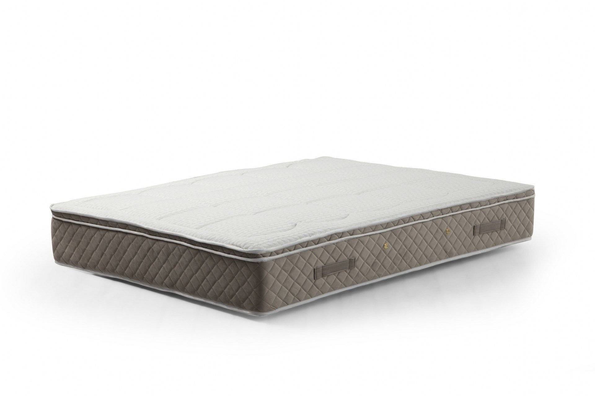 Matelas orthopédique à ressorts ensachés Miray 160x200cm Taupe foncé