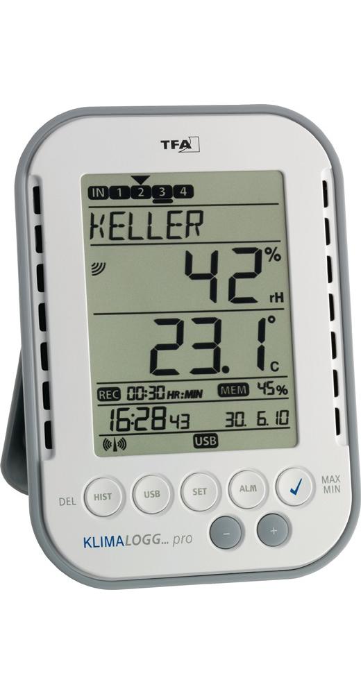 Tfa Hygrologgpro Professional Thermo Hygrometer With Data