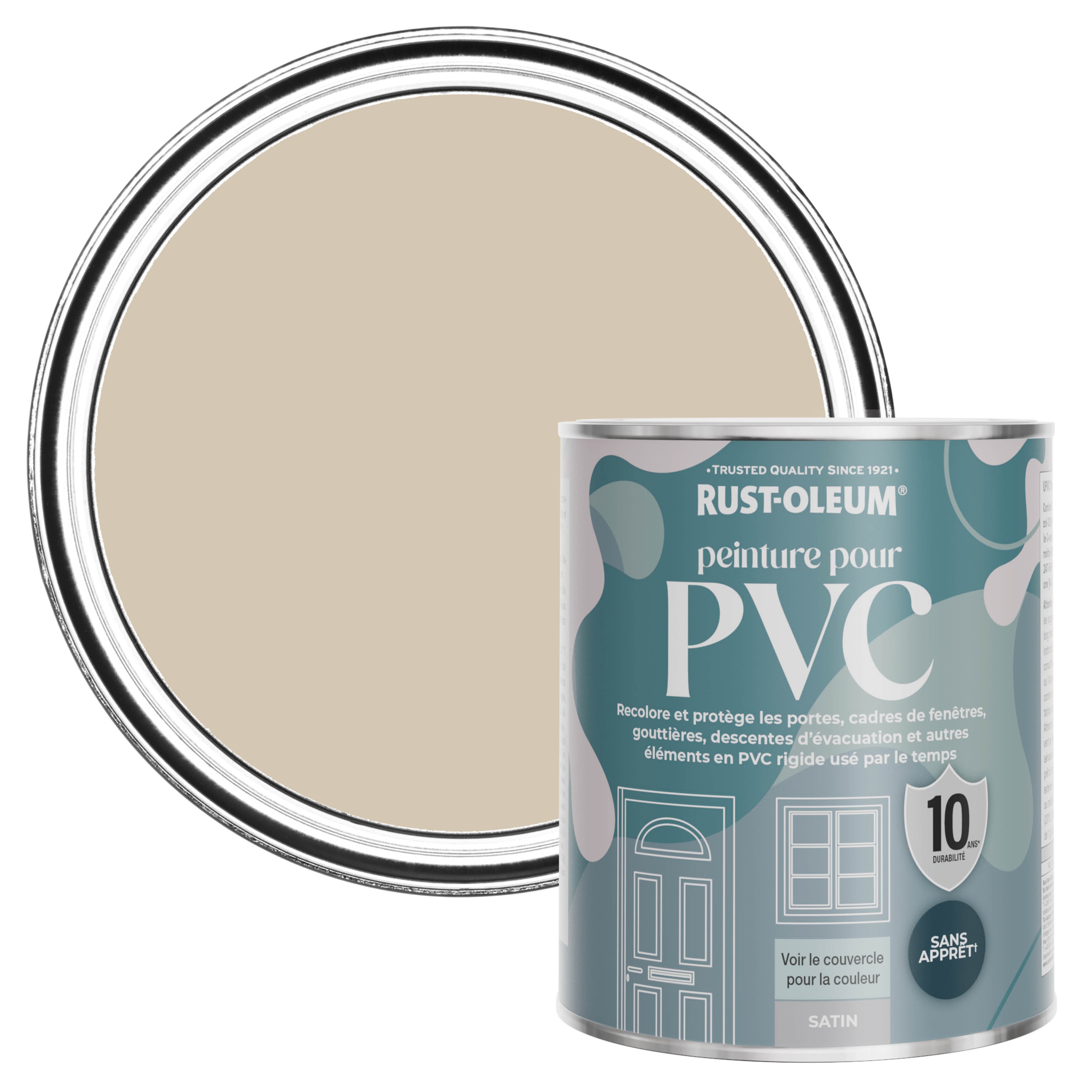 Rust Oleum Peinture pour PVC Finition Satinée Caramel 750ml Leroy