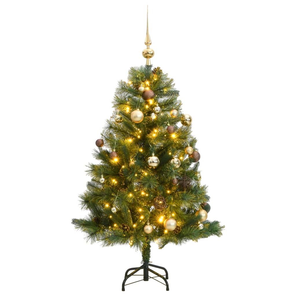 Sapin De No L Artificiel Articul Led Et Boules Cm Vidaxl