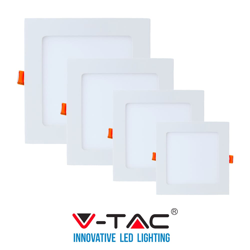 Pannello Led V Tac Faretto Da Incasso Da W Quadrato Ultras Slim Calda