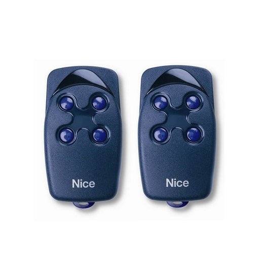 Lot de 2 télécommandes NICE FLO4 4 canaux 433 92 MHz 1 porte clés