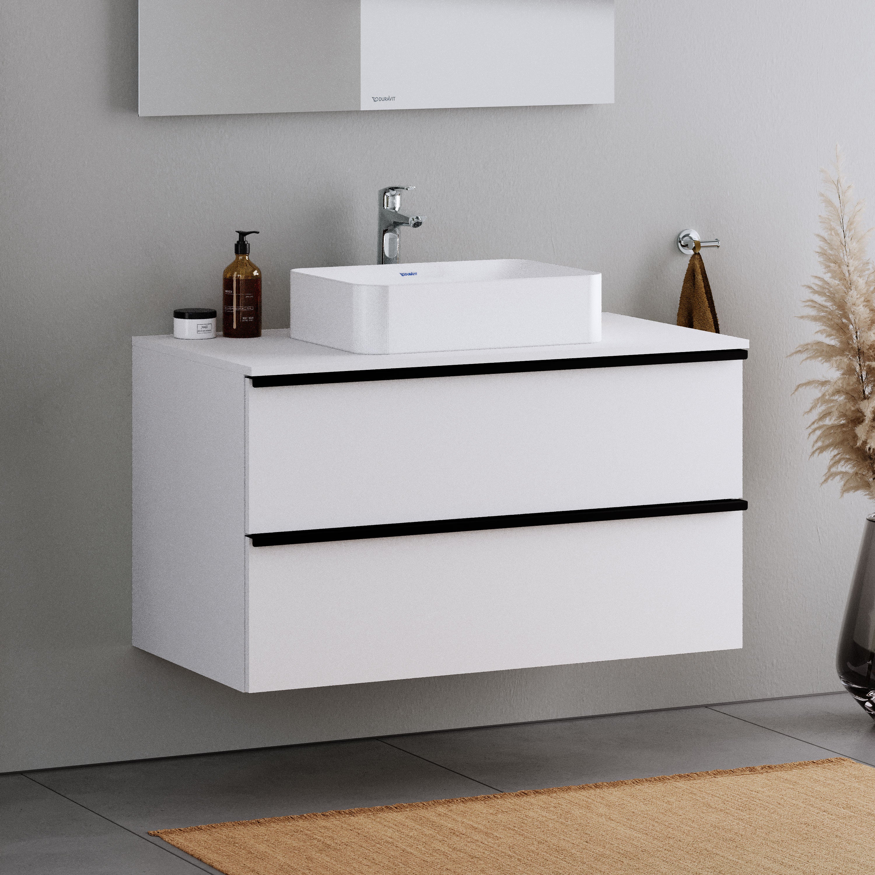 Duravit Meuble Mural Suspendu Mdf De Salle De Bain Design Sous Vasque