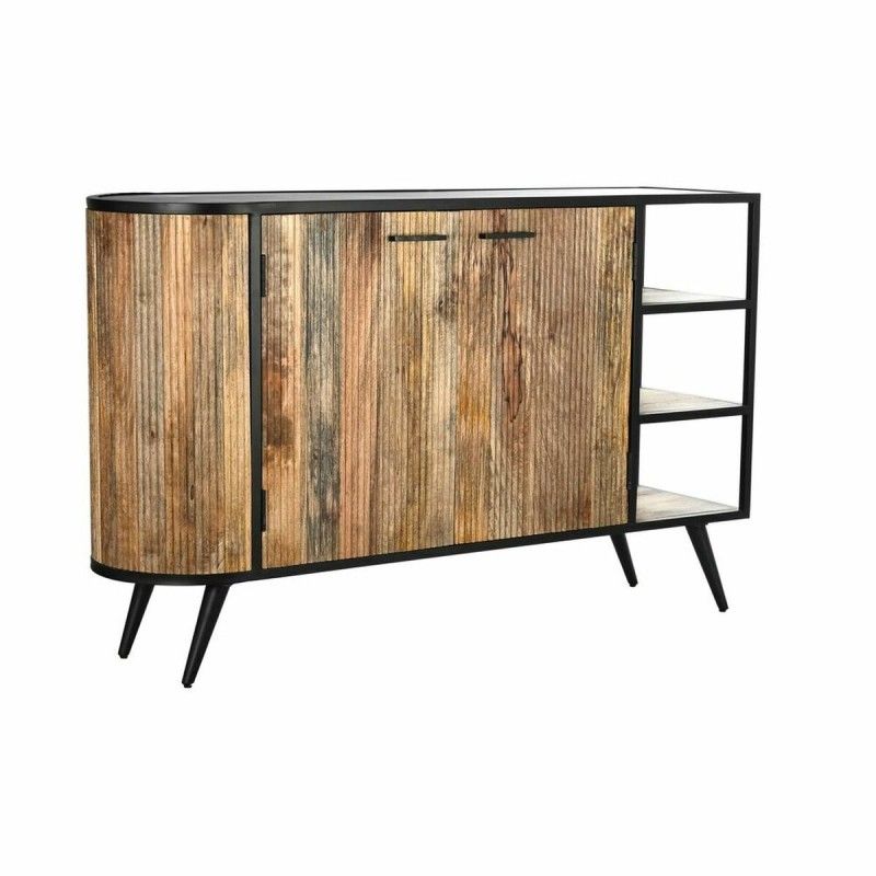 Buffet Thyann Marron Noir M Tal Bois De Manguier Leroy Merlin