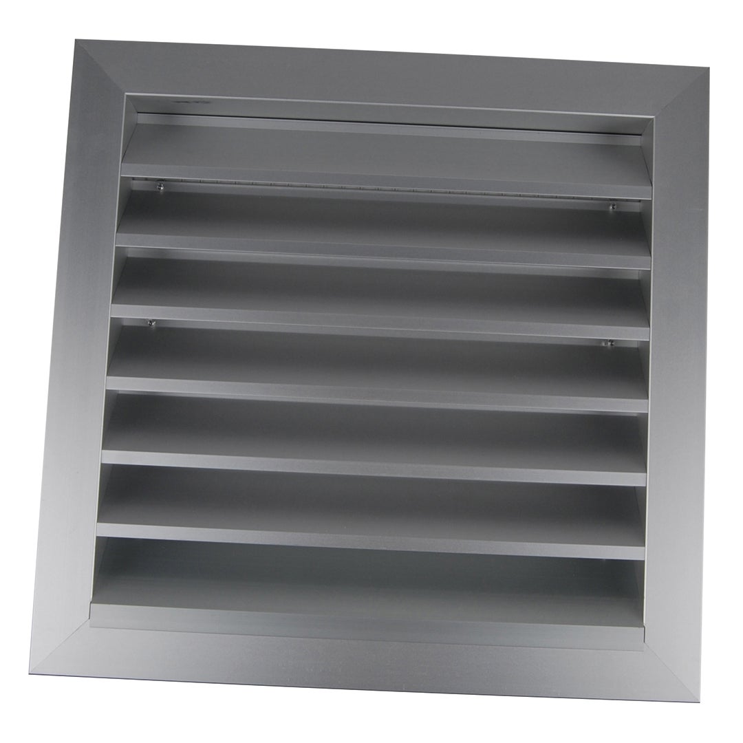 Grille D A Ration Ext Rieure Avec Ailettes Aluminium Anodis