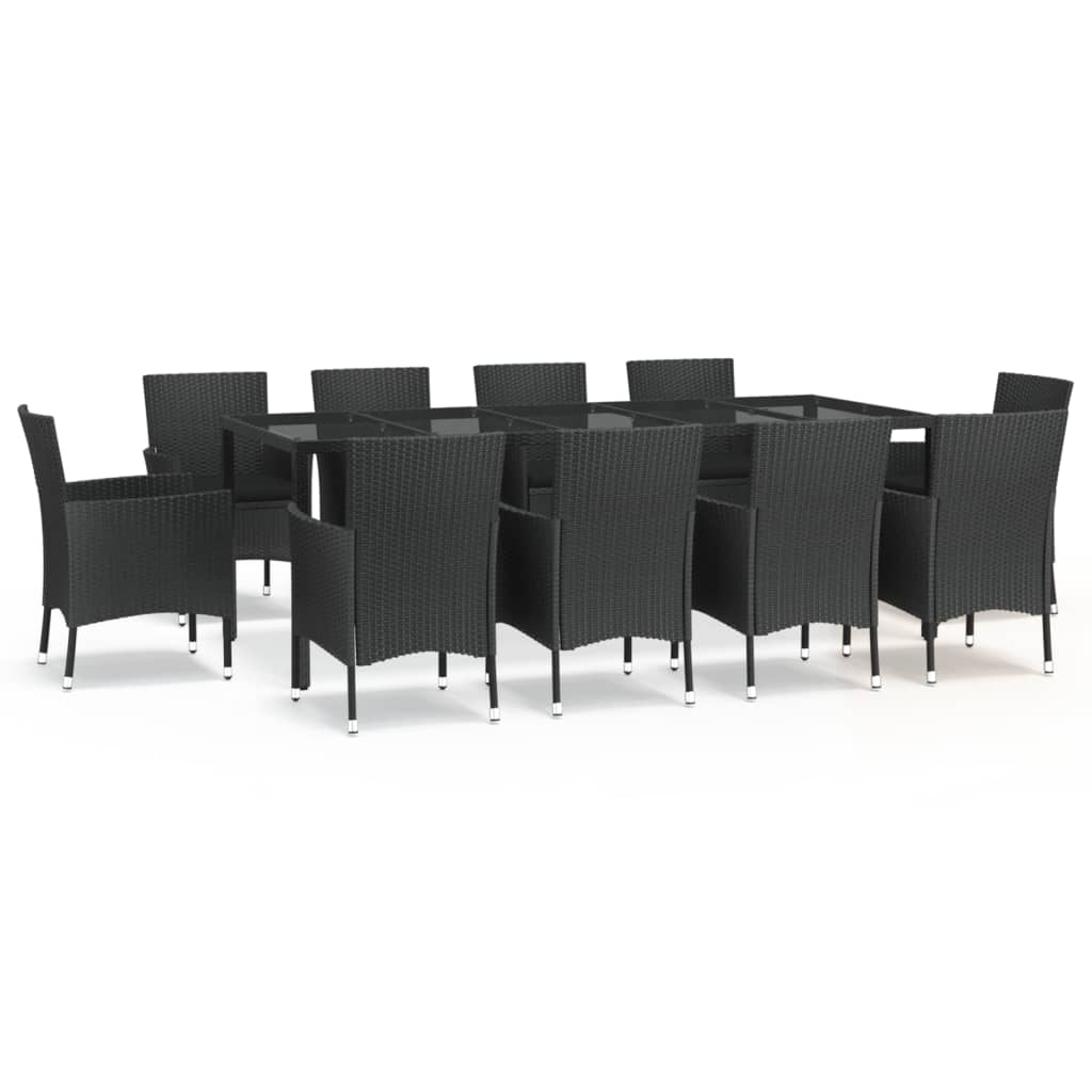 Mobilier D Ner Jardin Pcs Et Coussins Noir R Sine Tress E Leroy