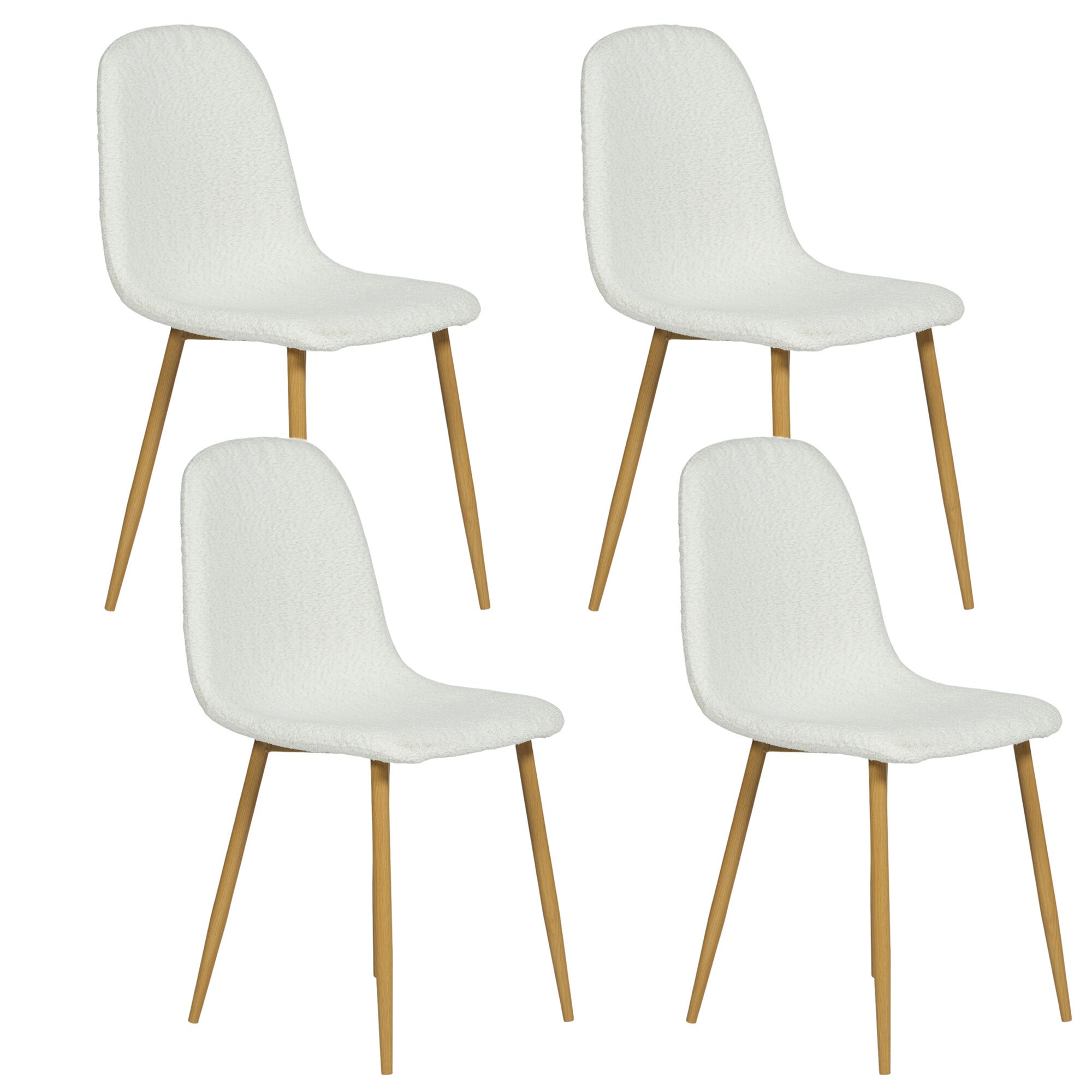 Urban Meuble Lot De Chaises De Salle Manger Scandinaves Tissu