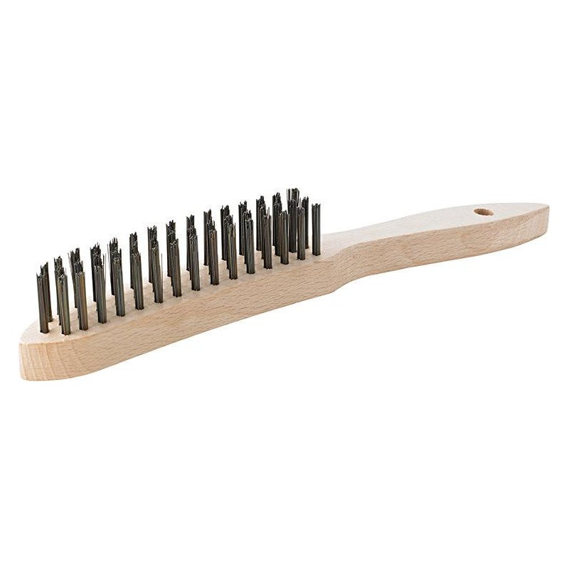 Brosse métallique à main en acier lisse 3 rangs Leroy Merlin