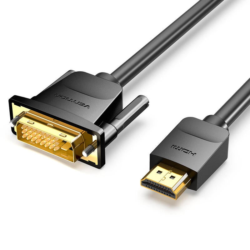 Vention Abfbi C Ble Convertisseur Dvi M Le Hdmi M Le M Noir Leroy Merlin