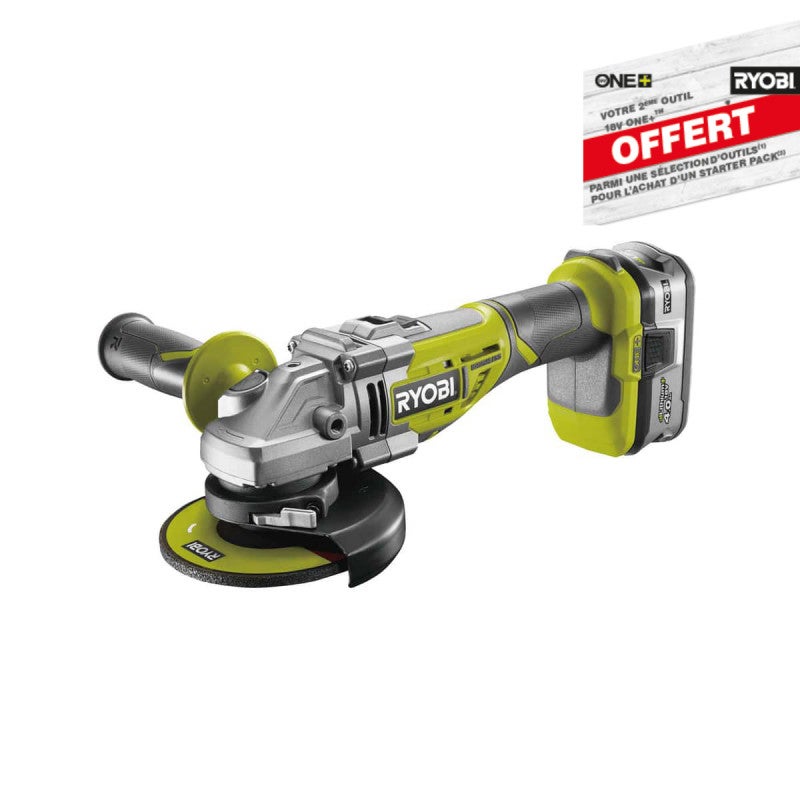 Meuleuse D Angle Ryobi V Lithiumplus One Brushless Batterie