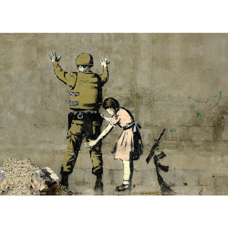 Impression Sur Toile Banksy Recherche Polyester Multicouleur Epikasa