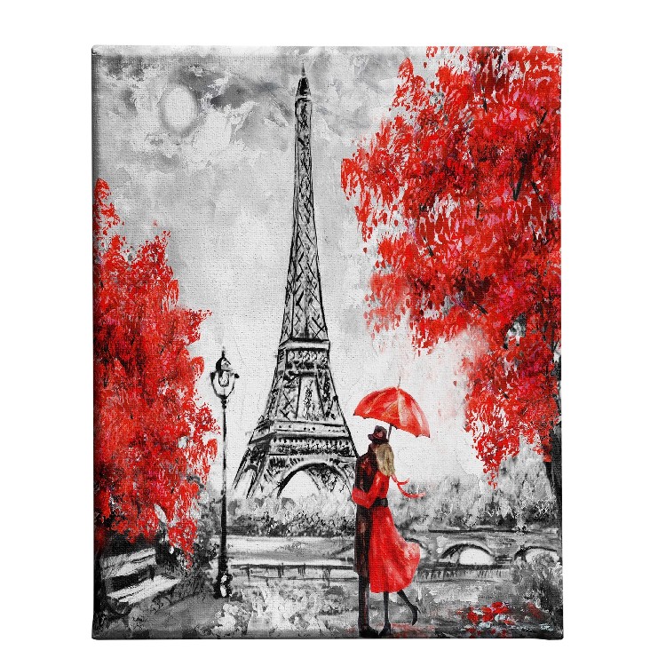 Impression Sur Toile Tour Eiffel Polyester Multicouleur Epikasa