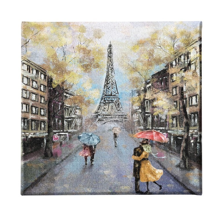 Impression Sur Toile Tour Eiffel Polyester Multicouleur Epikasa