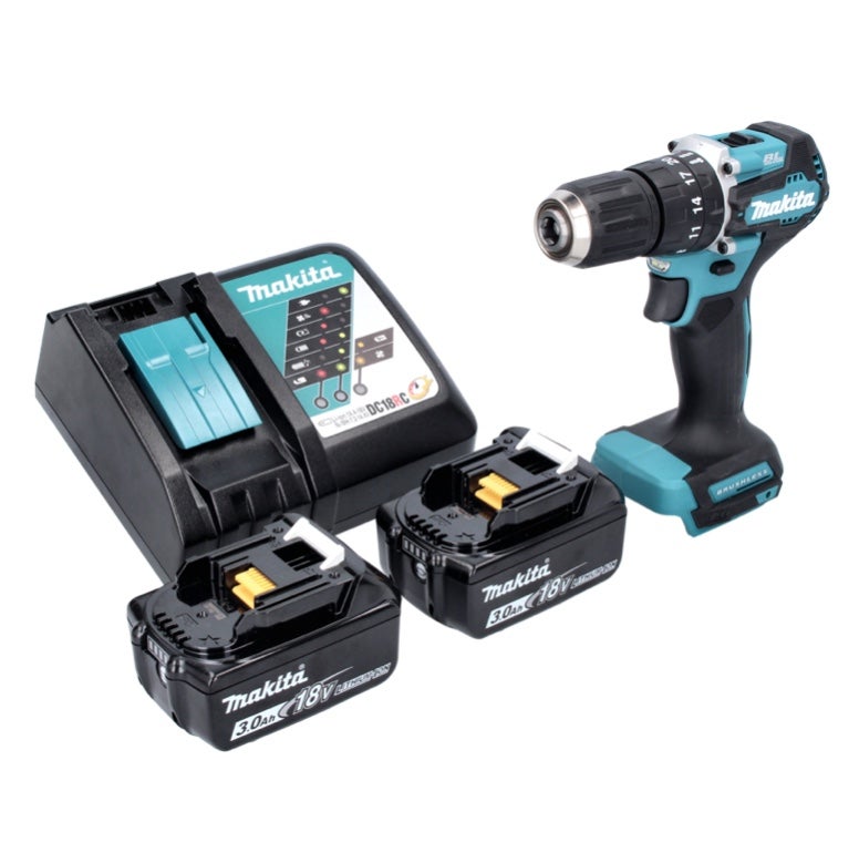 Makita DHP 487 RF Perceuse visseuse à percussion sans fil 18 V 40 Nm