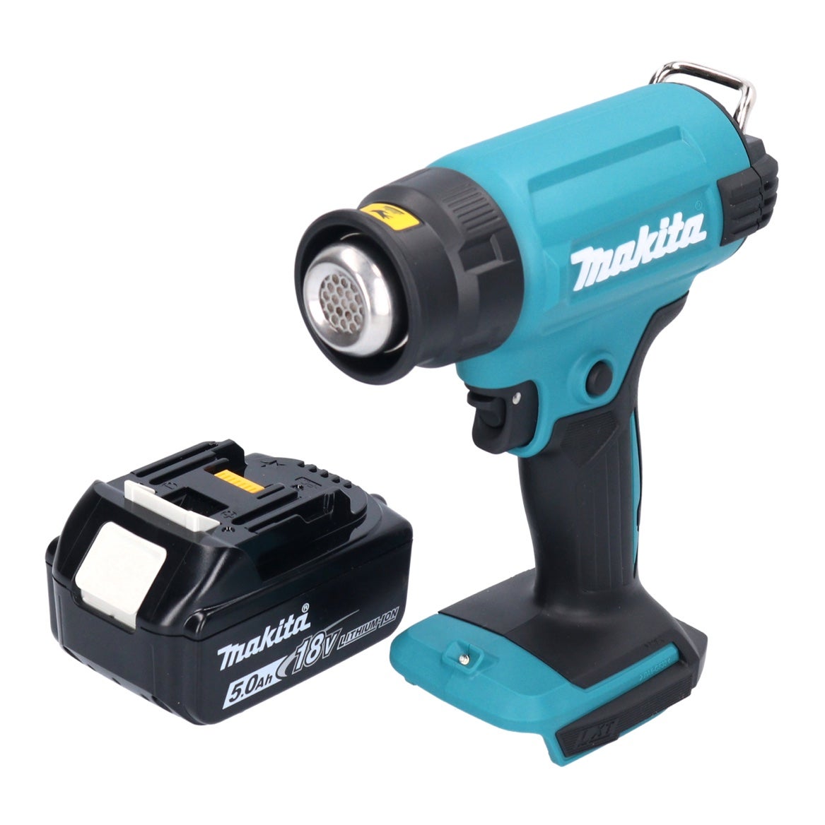 Makita DHG 180 T1 Pistolet à air chaud sans fil 550 C 18V 1x