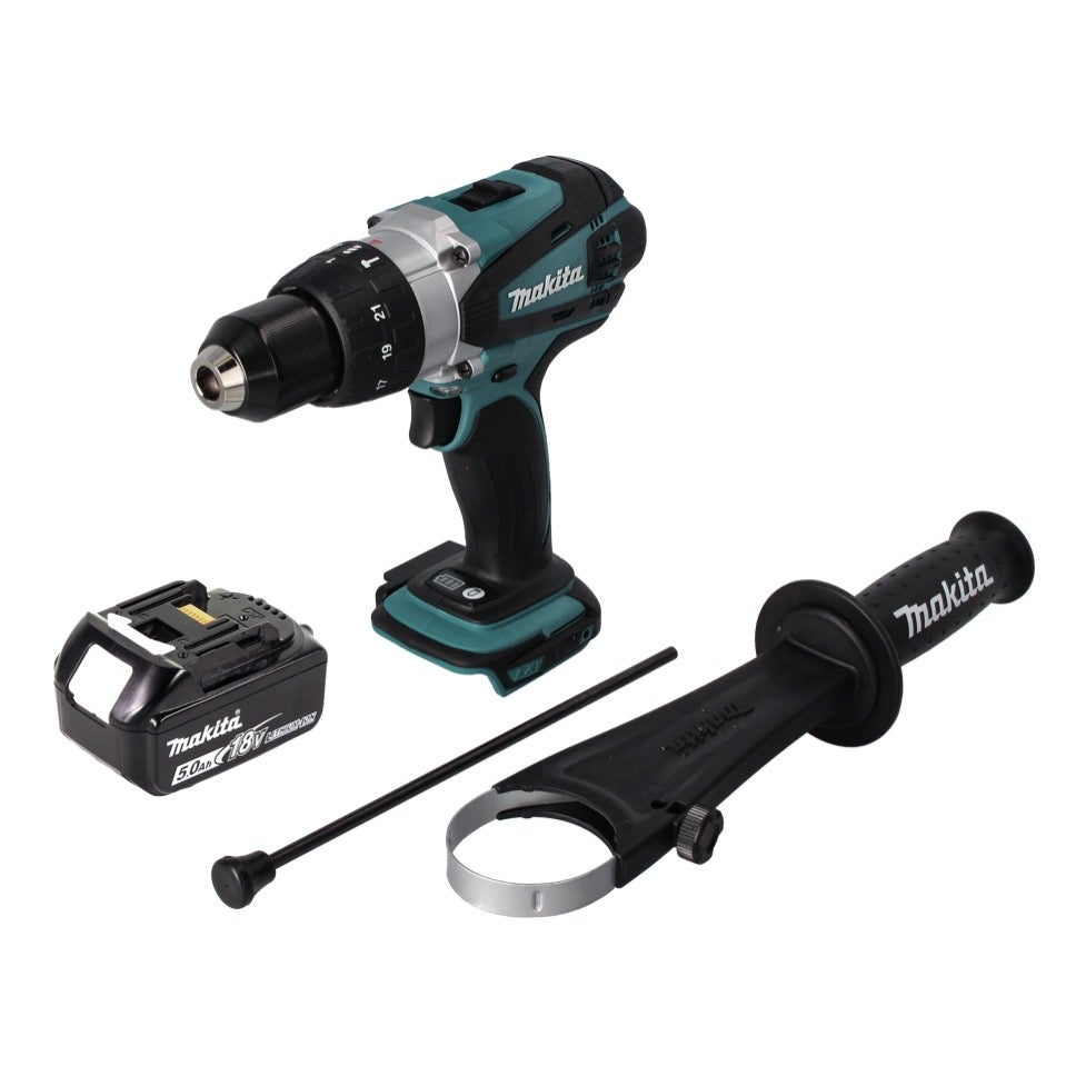 Makita DHP 458 T1 Perceuse visseuse à percussion sans fil 18 V 91 Nm