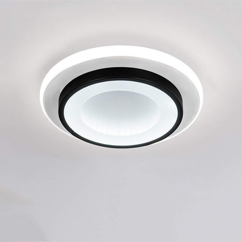 Plafonnier Led Aiskdan Noir Et Blanc Rond W K K Lumi Re