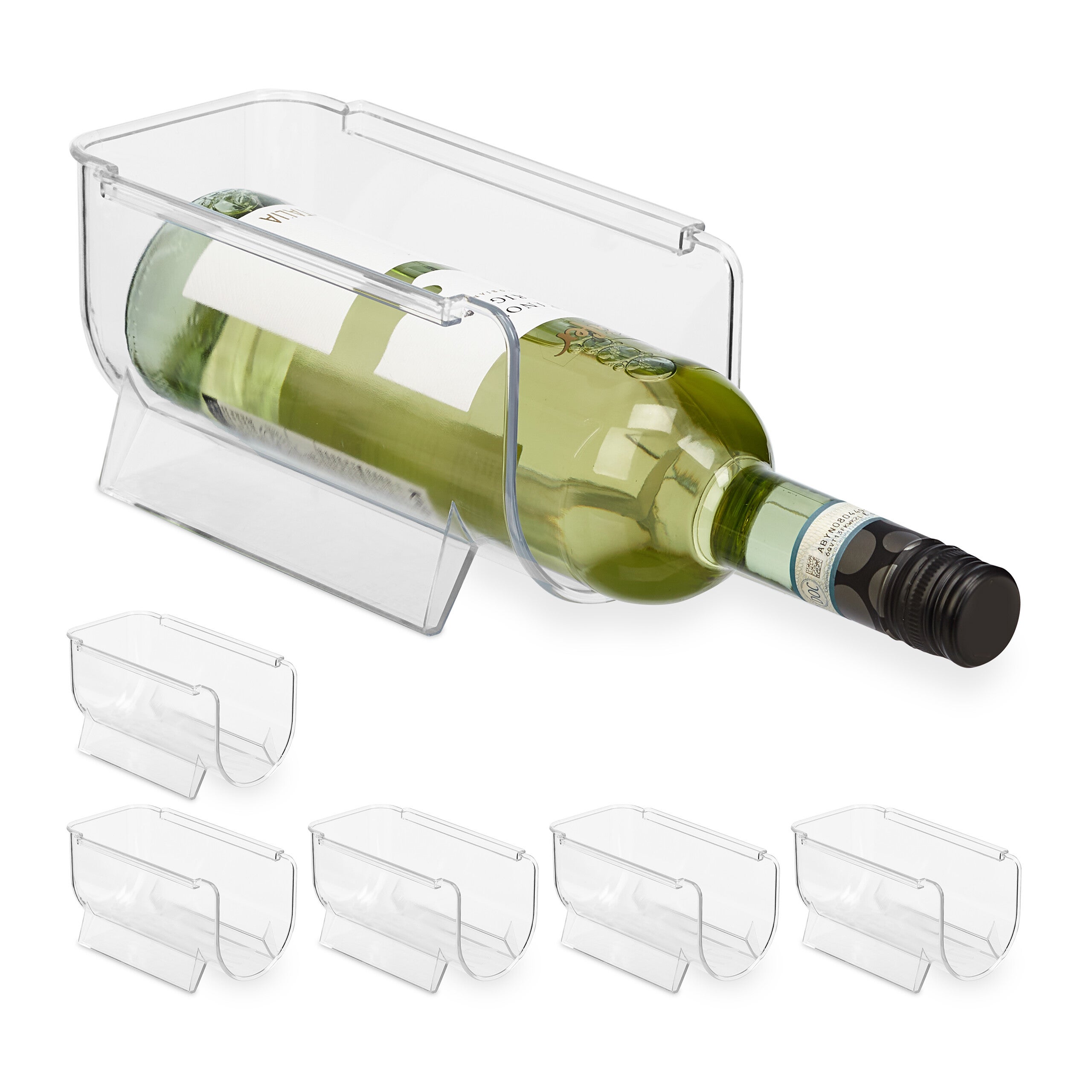 Porte Bouteille Frigo Empilable Lot De Rangement Boissons Soda