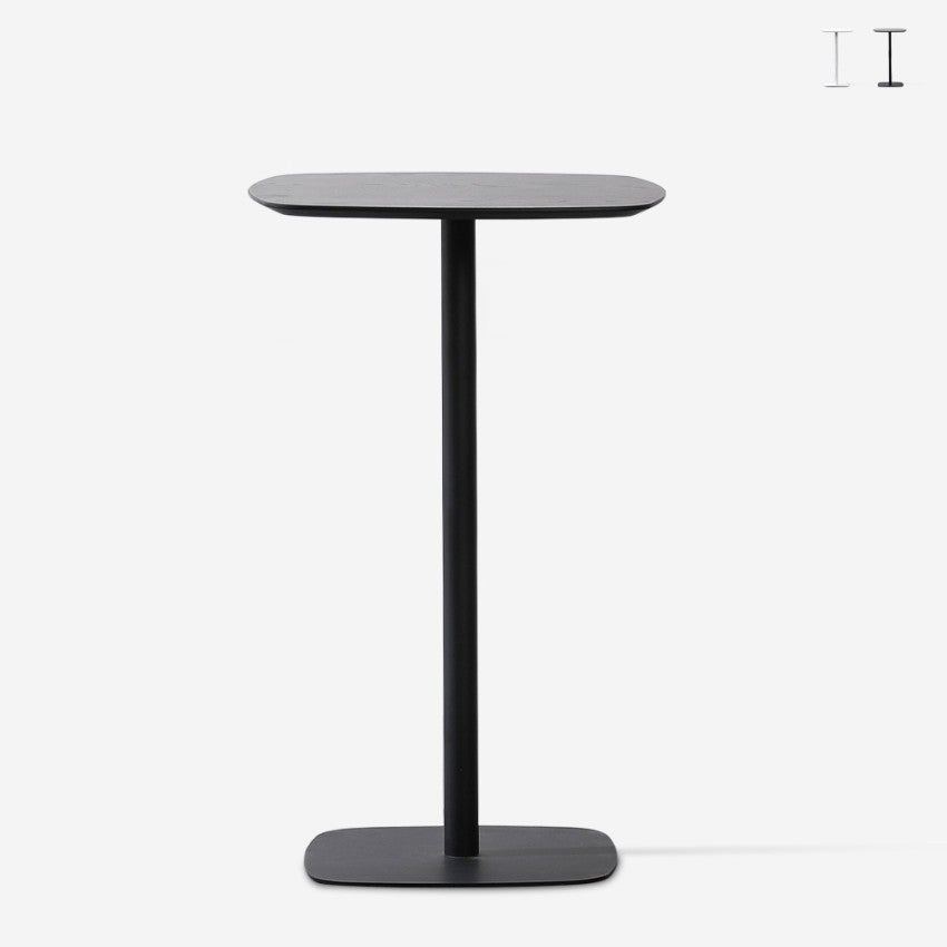 Table Haute Carr Pour Tabourets De Bar X Cm Style Moderne Arven