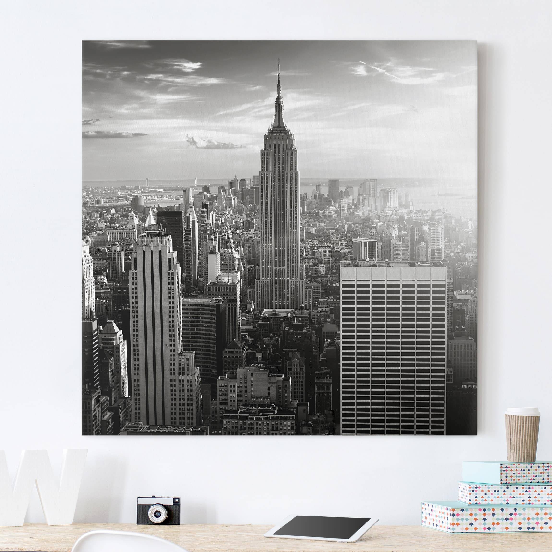 Stampa Su Tela Manhattan Skyline 40 X 40 Cm Leroy Merlin