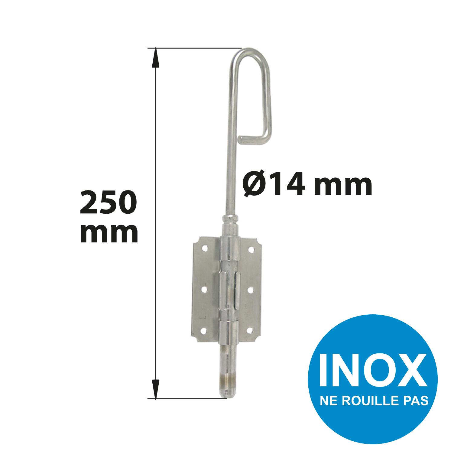 Verrou Ba Onnette En Inox Diam X L Mm Afbat Leroy Merlin