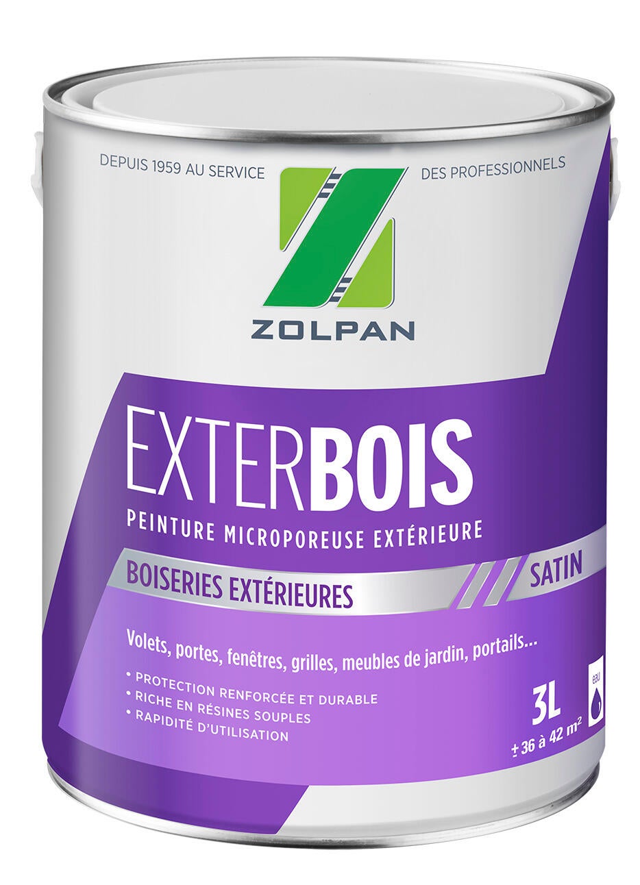 Peinture Ext Rieure Bois Zolpan Satin L Leroy Merlin