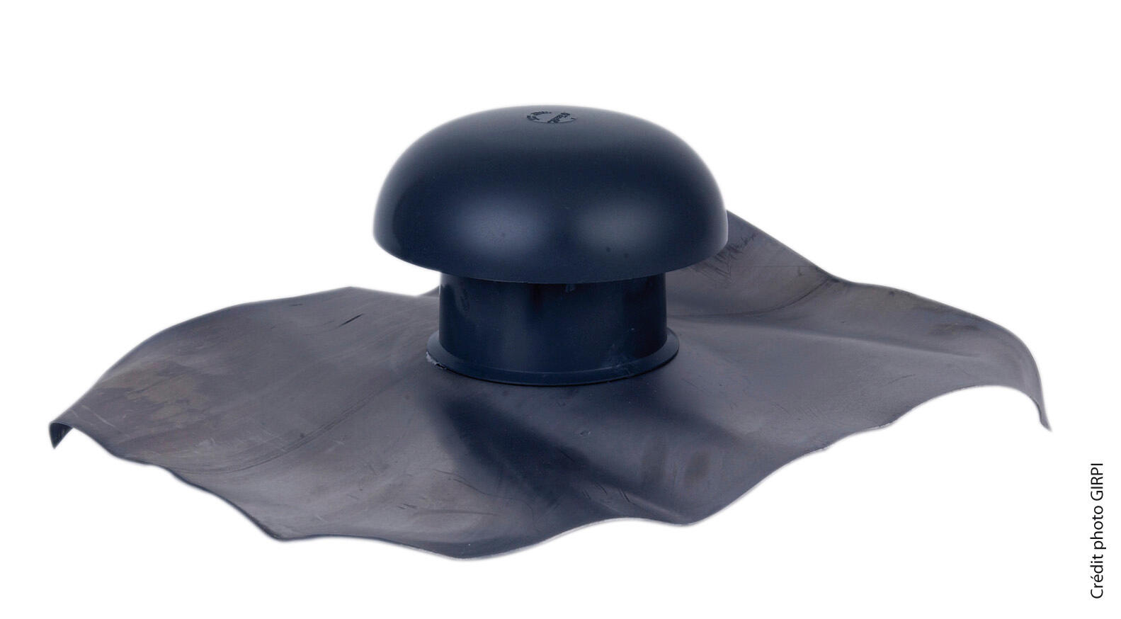 Chapeau de ventilation collerette étanchéité pvc gris ardoise GIRPI