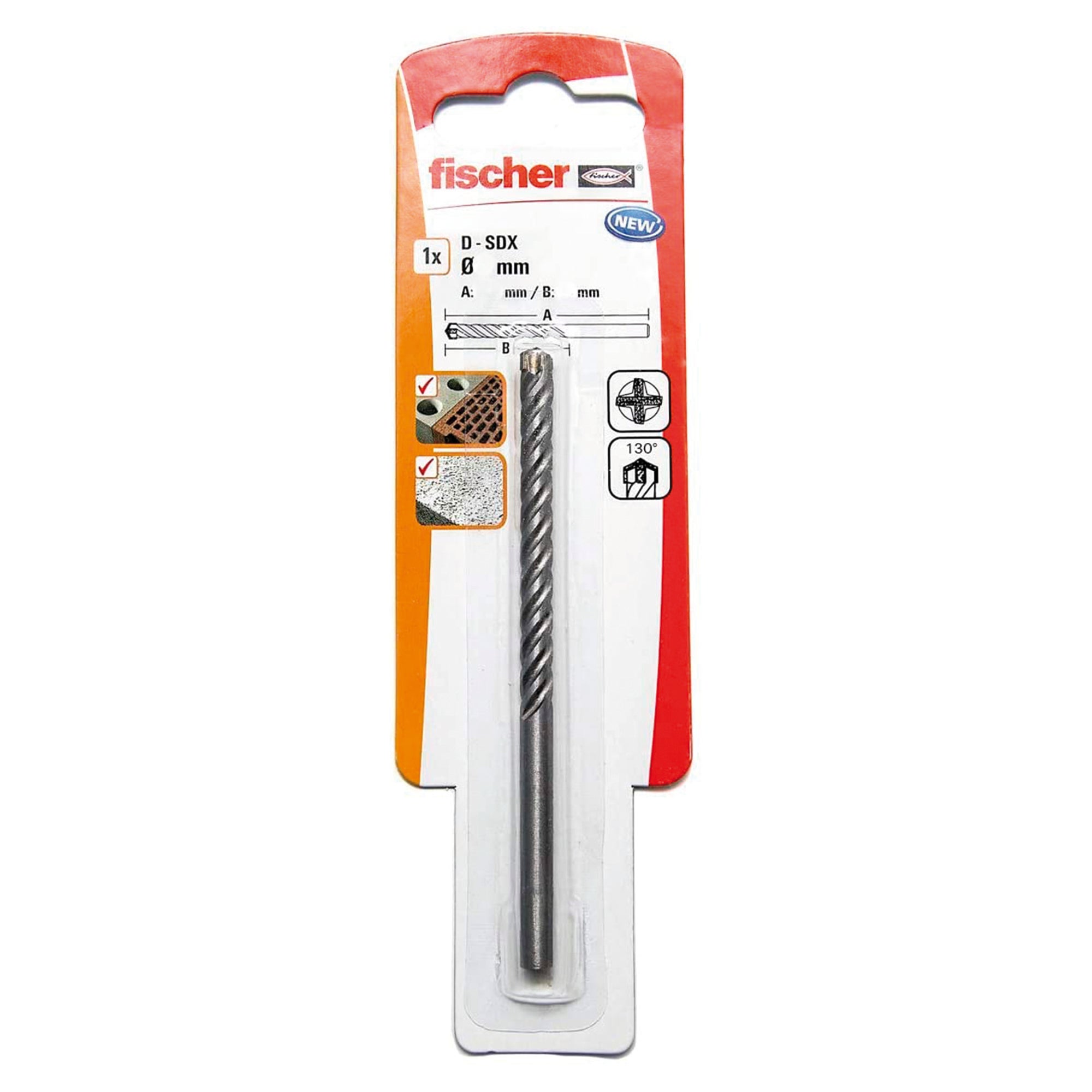 Broca para hormigón enganche cilíndrico ø 12 x L 150 mm FISCHER