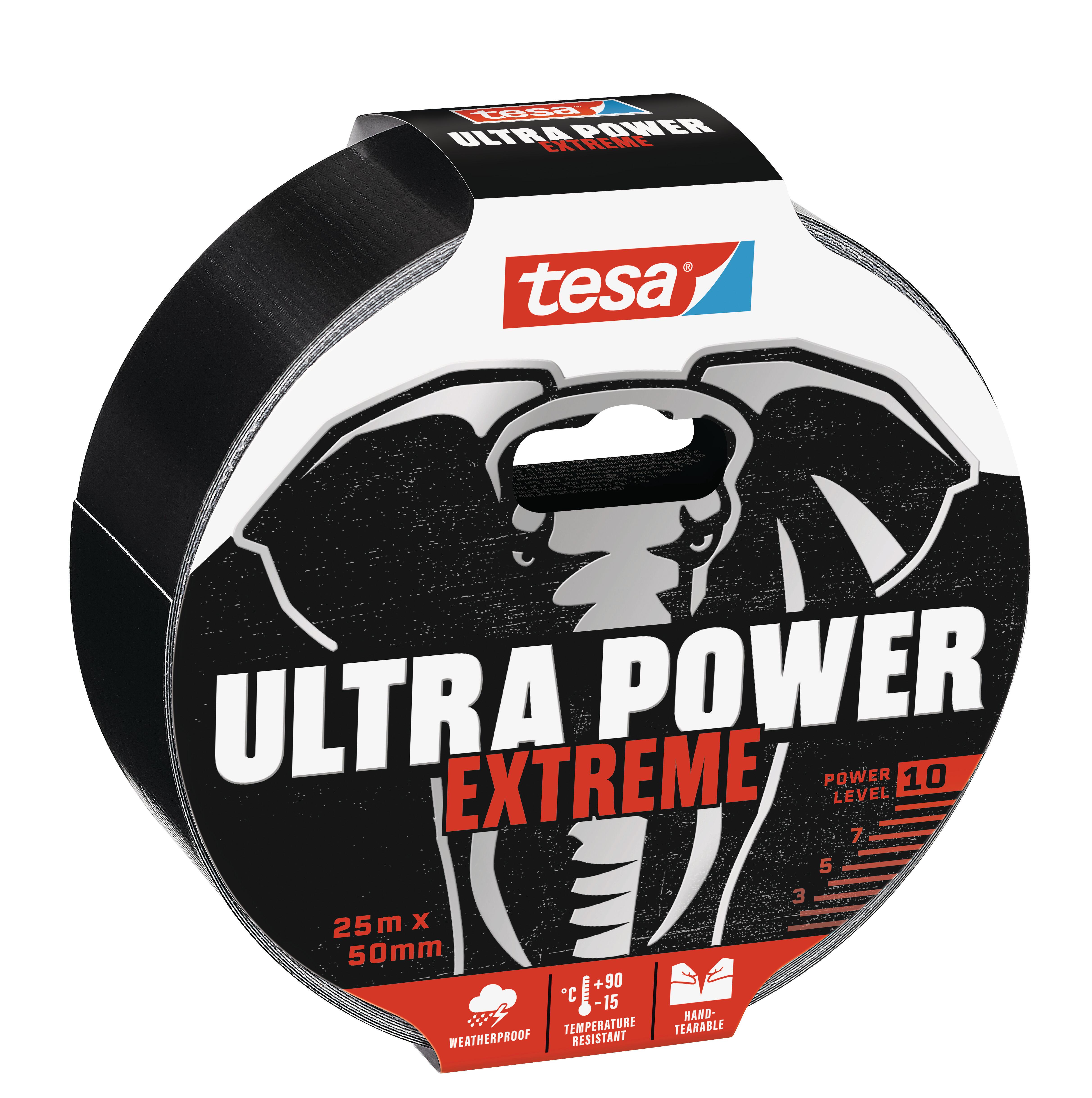 Cinta Ultra Power Extreme Tesa Tape Mx Mm Negro Leroy Merlin