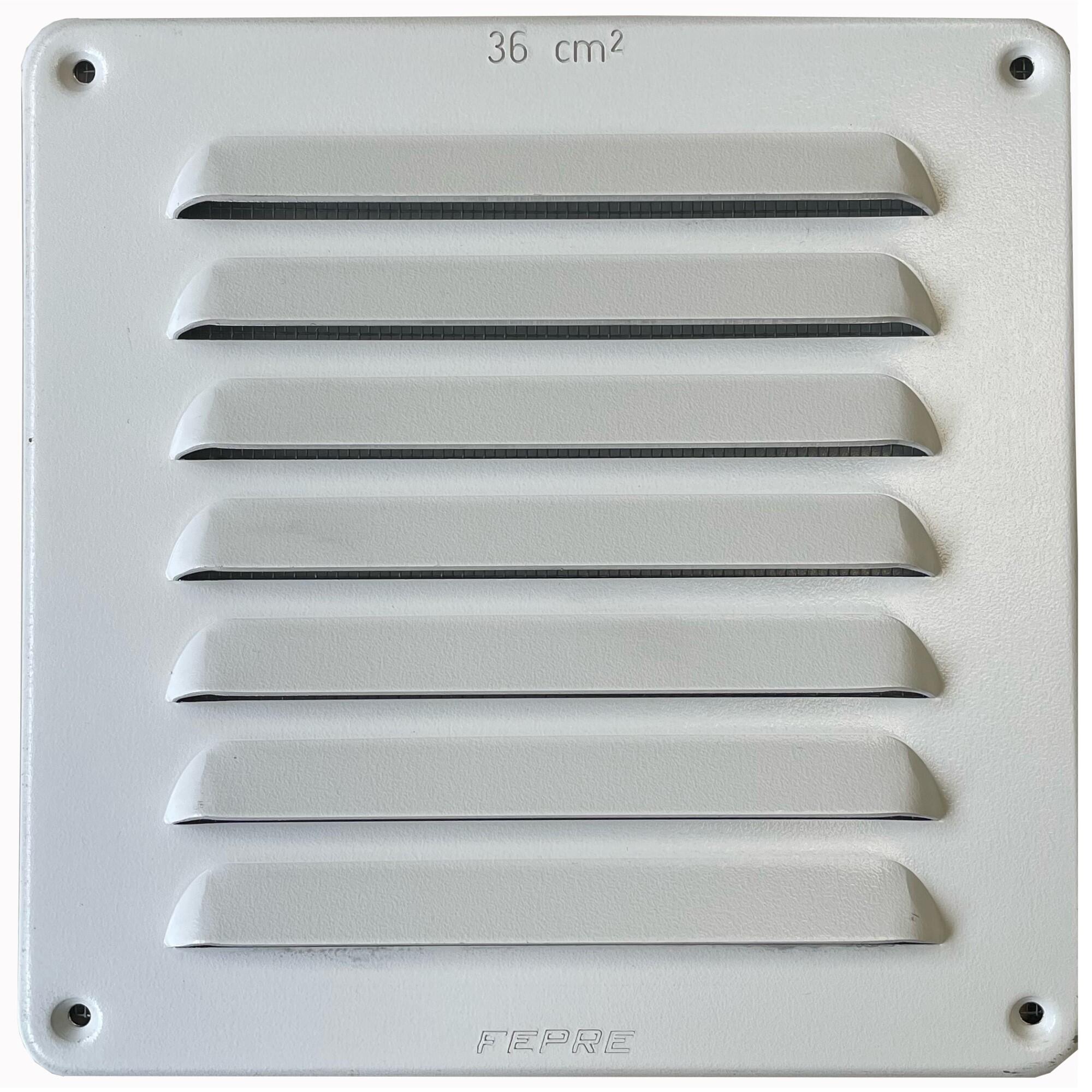 Grille d aération aluminium vernis L 15 x l 15 cm Leroy Merlin