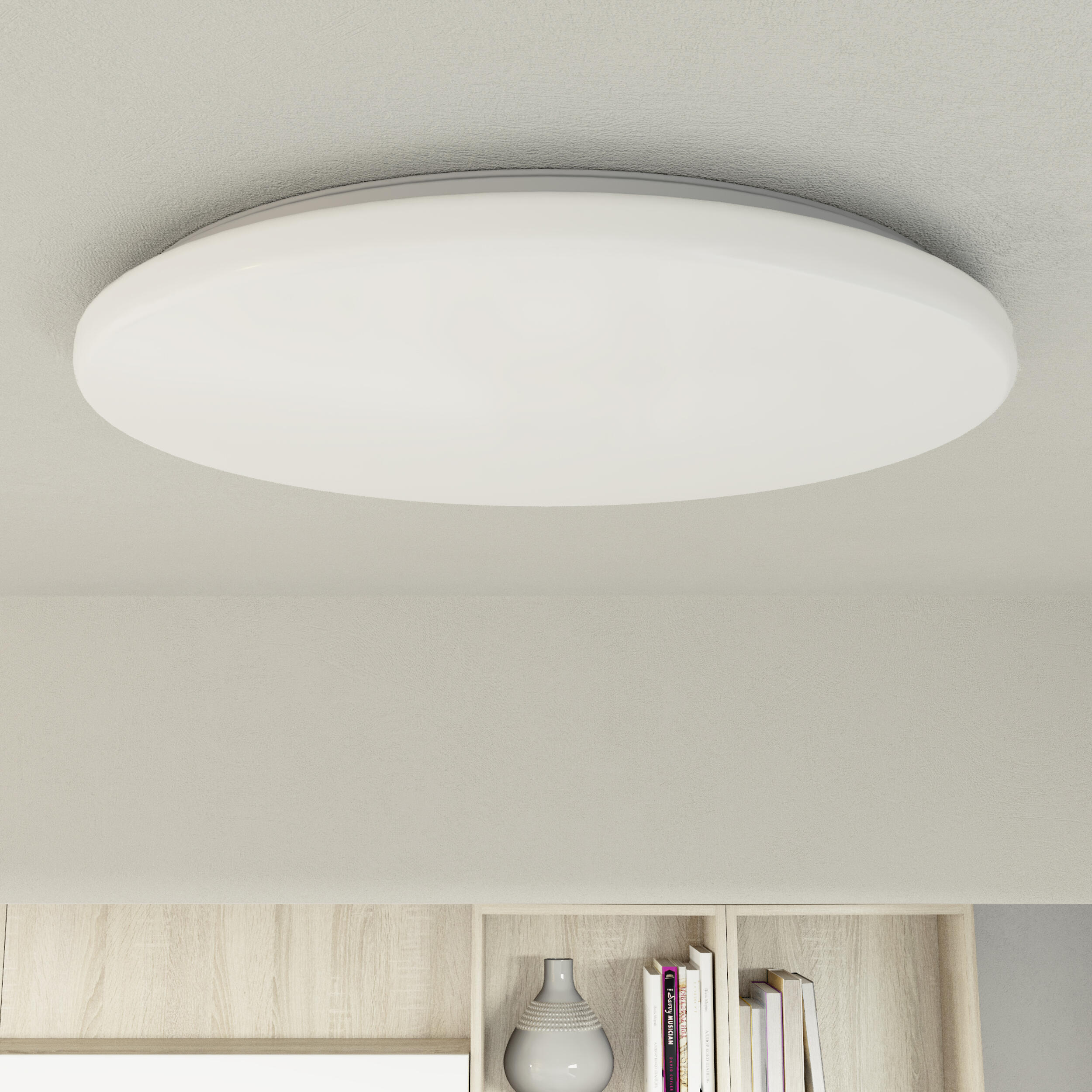 Plafón LED INSPIRE Moon 32W 4000K 56 cm diámetro Leroy Merlin