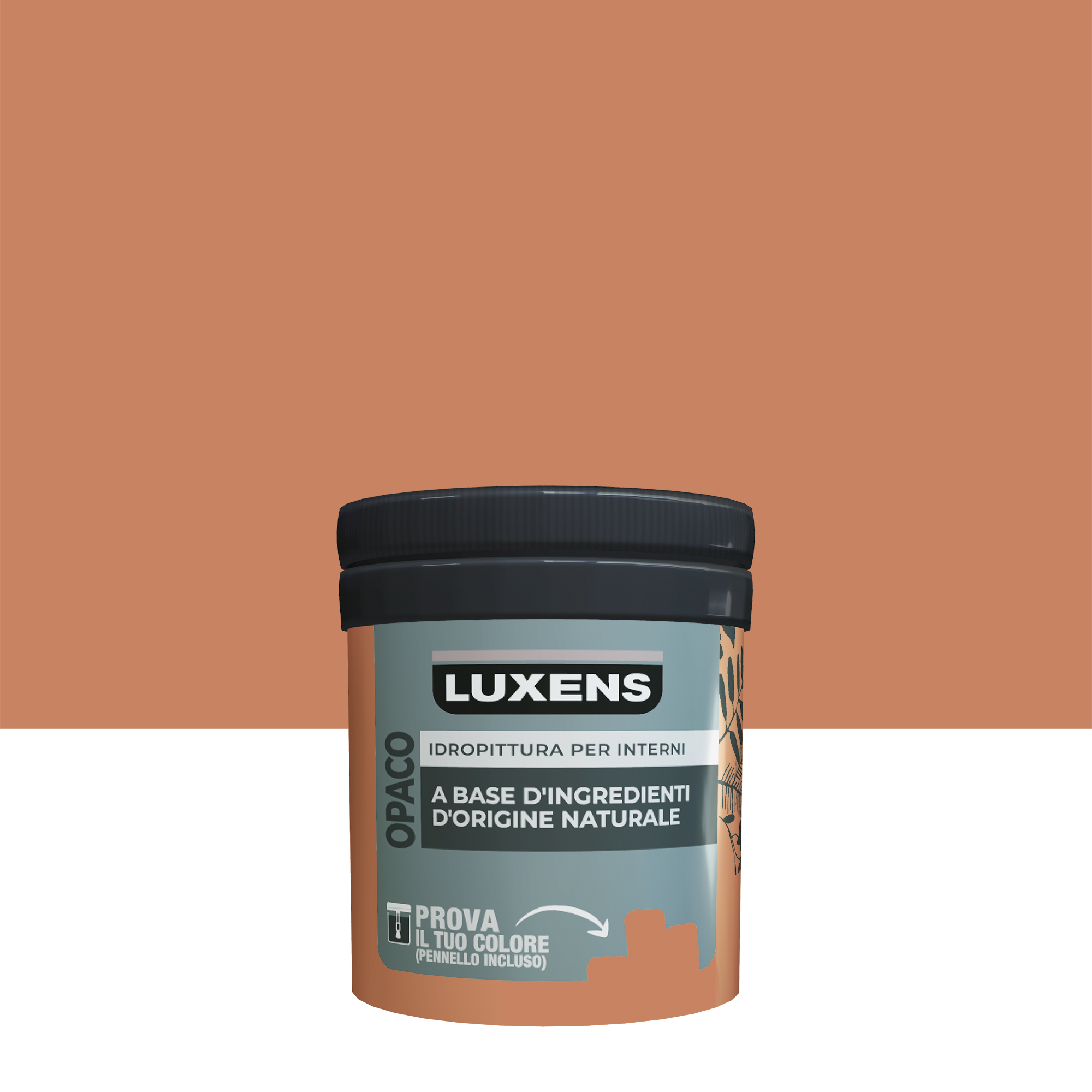 Pittura Per Interni Lavabile LUXENS Arancio Cotta 4 Opaco 0 075 L