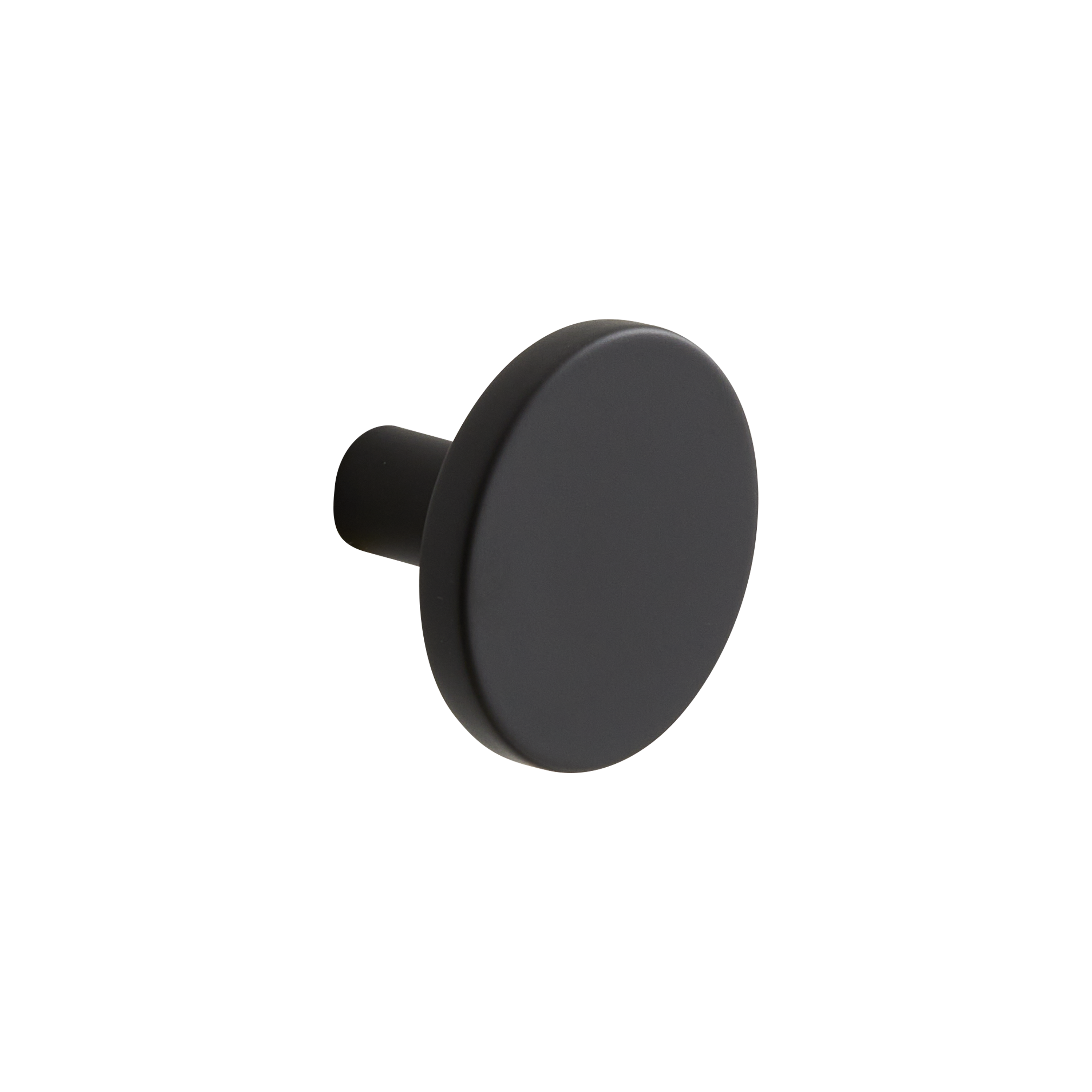 Bouton De Meuble Rond Jamy Aluminium Noir Peint Diam Mm Leroy Merlin