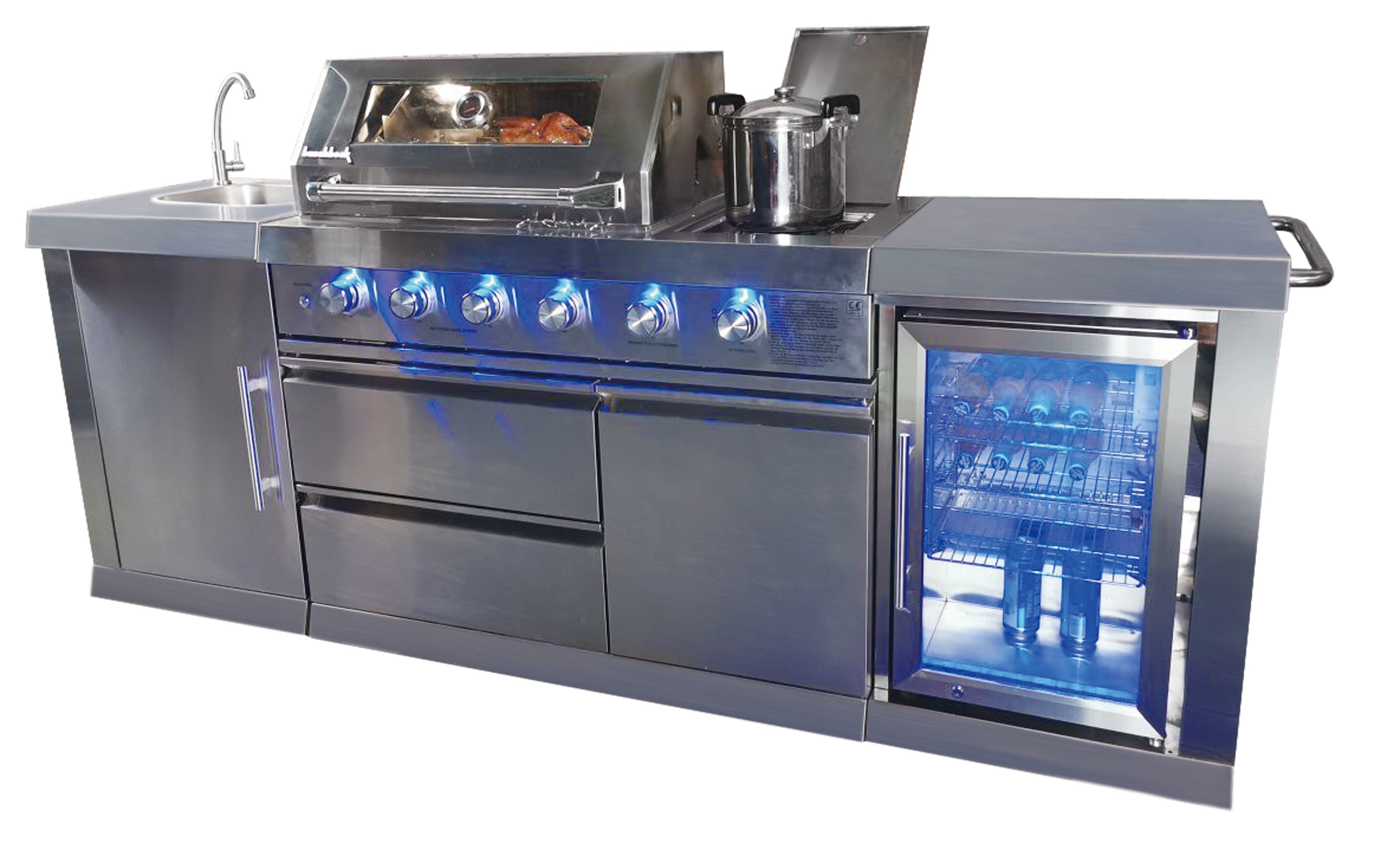 Cuisine D Ext Rieur Au Gaz Buschbeck Oxford En Inox Leroy Merlin