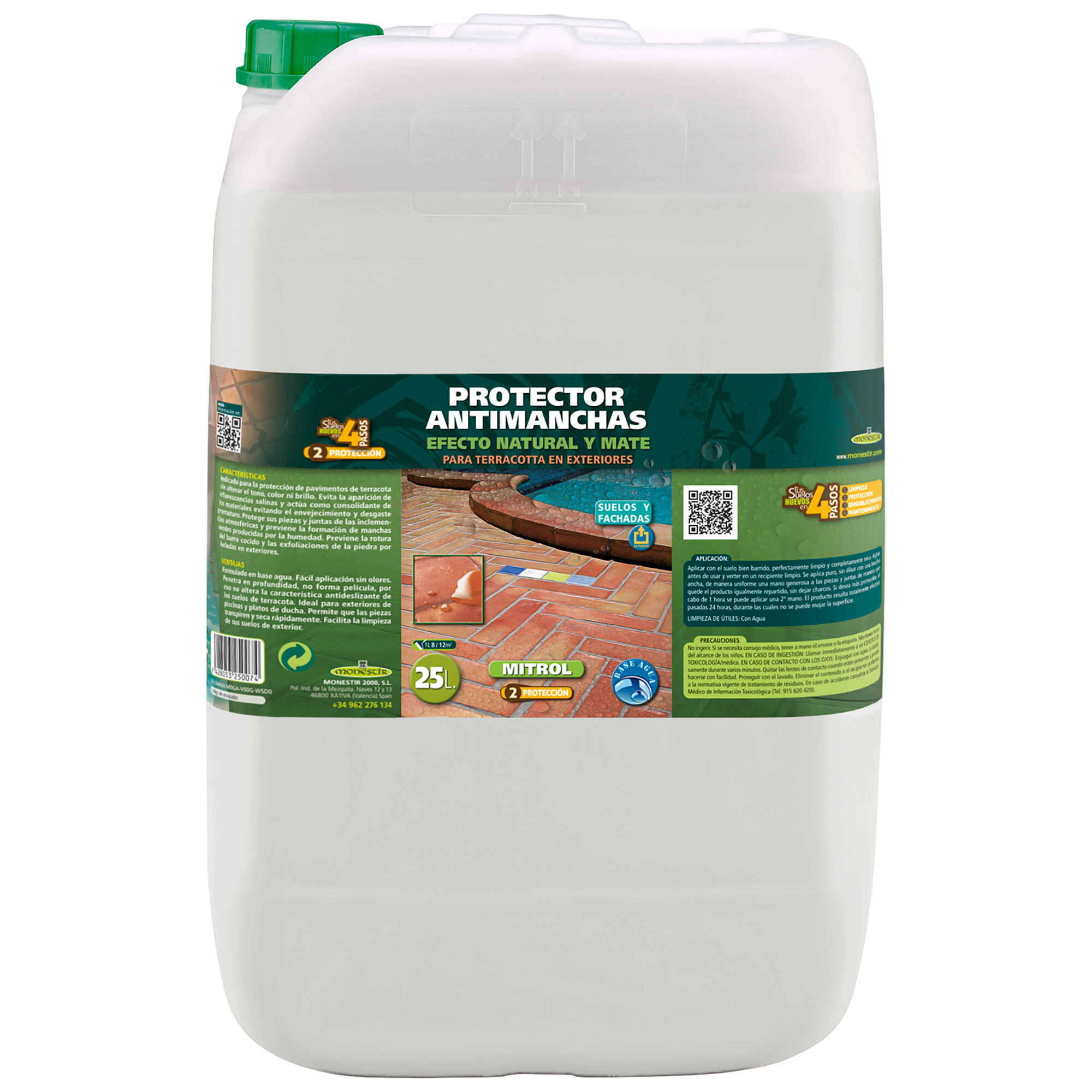 Mitrol Protector Natural Terracota Exteriores MONESTIR 25L Leroy Merlin