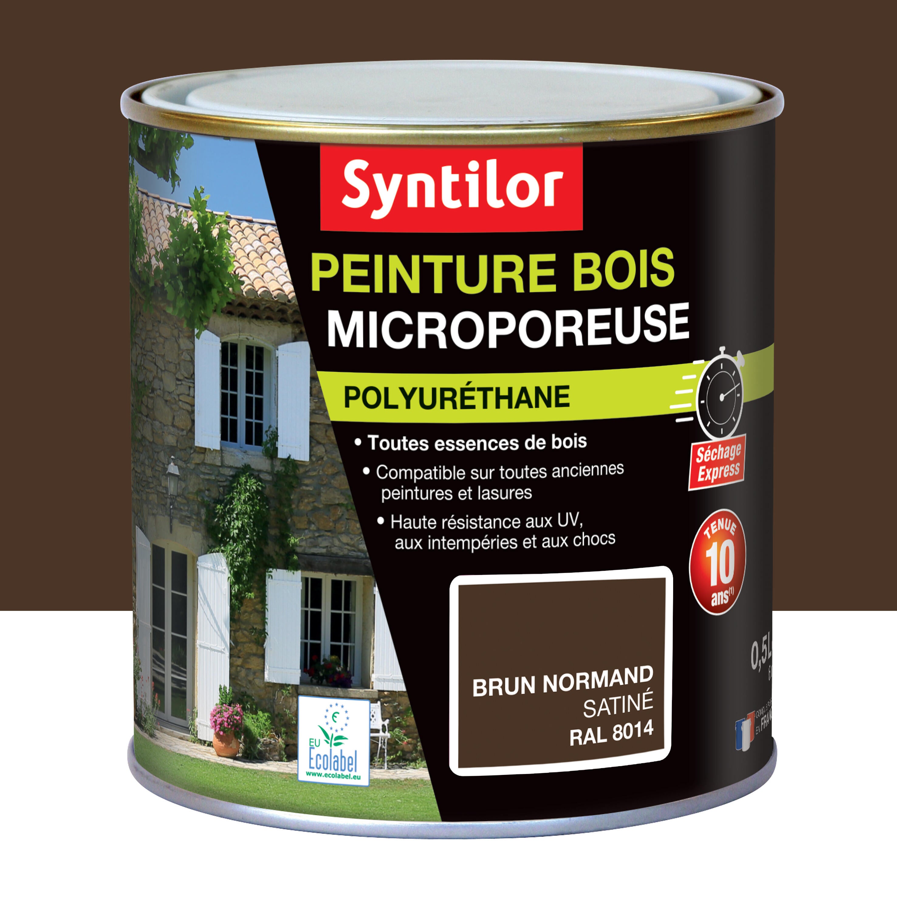 Peinture Ext Rieure Bois Syntilor Brun Normand Satin L Leroy Merlin