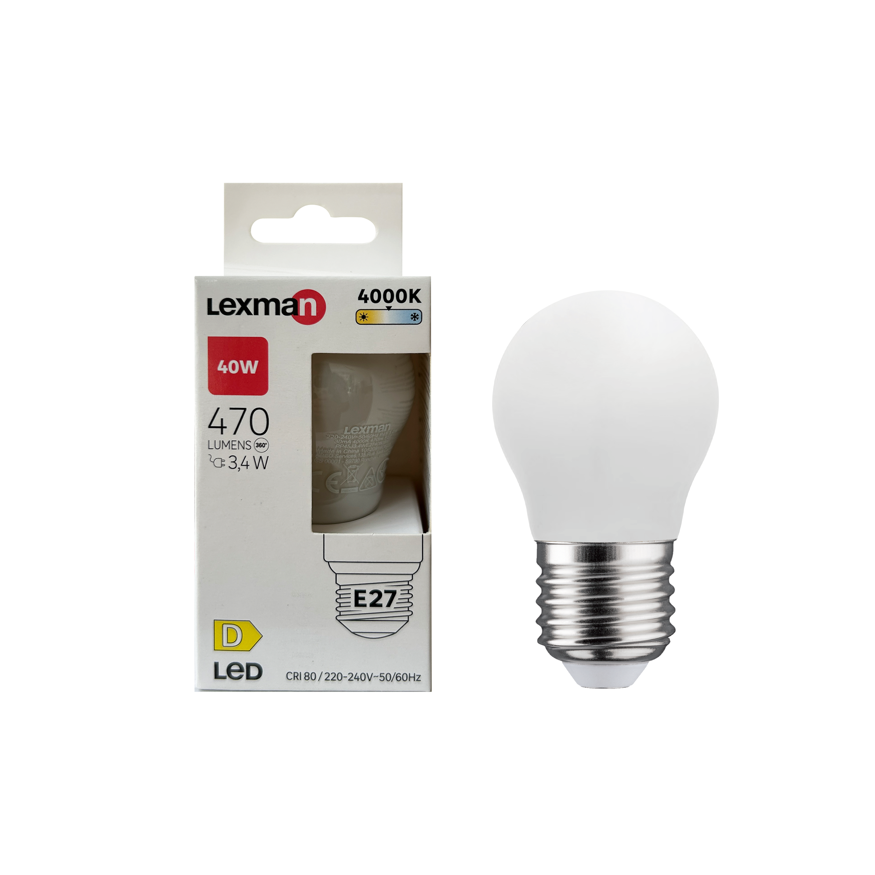 Ampoule Led Sph Rique E Lm W Blanc Neutre Lexman Leroy