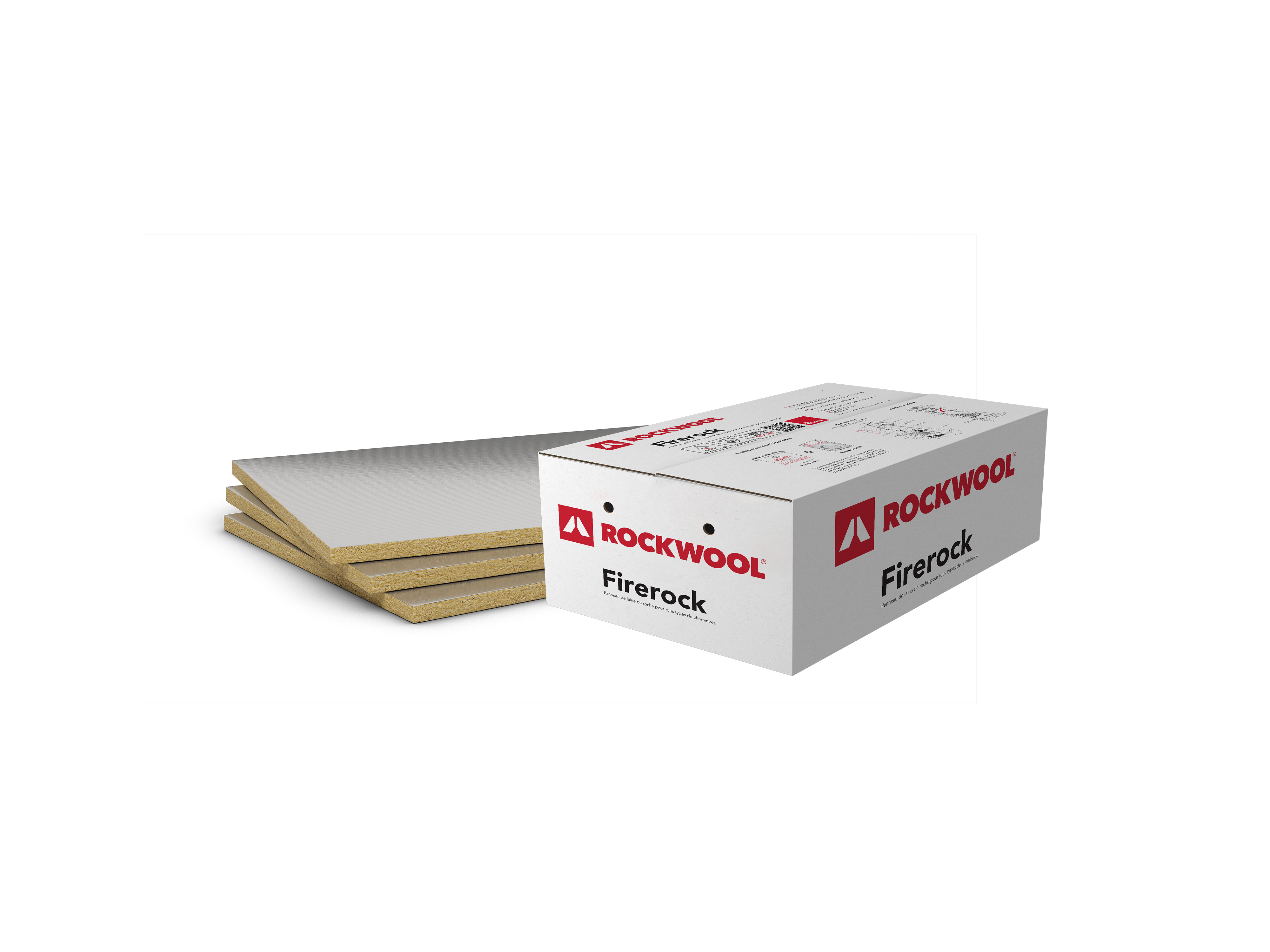 Panneaux De Laine De Roche Rockwool Firerock Ep Mm X M