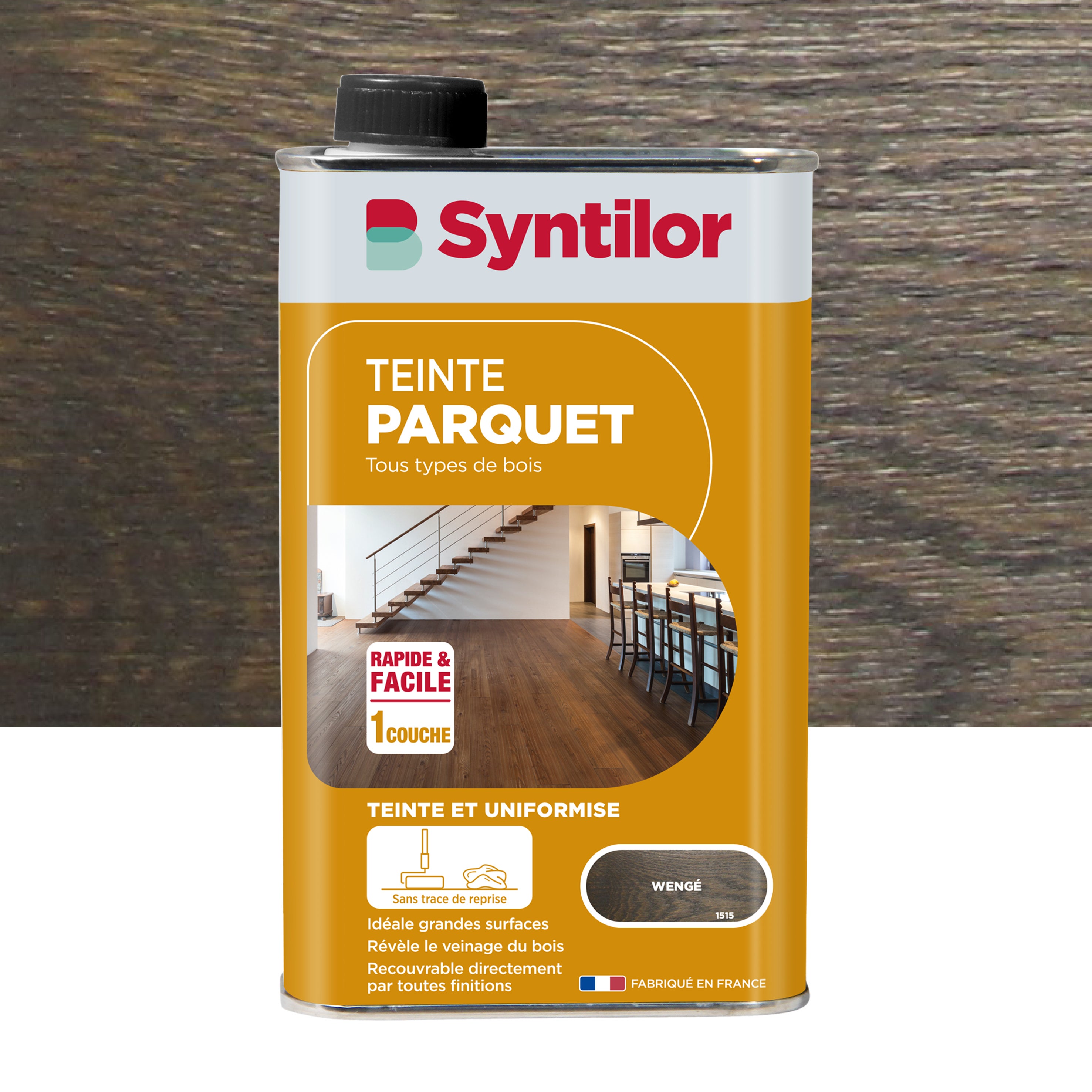 Teinte bois intérieur parquet SYNTILOR wenge satiné 1l Leroy Merlin