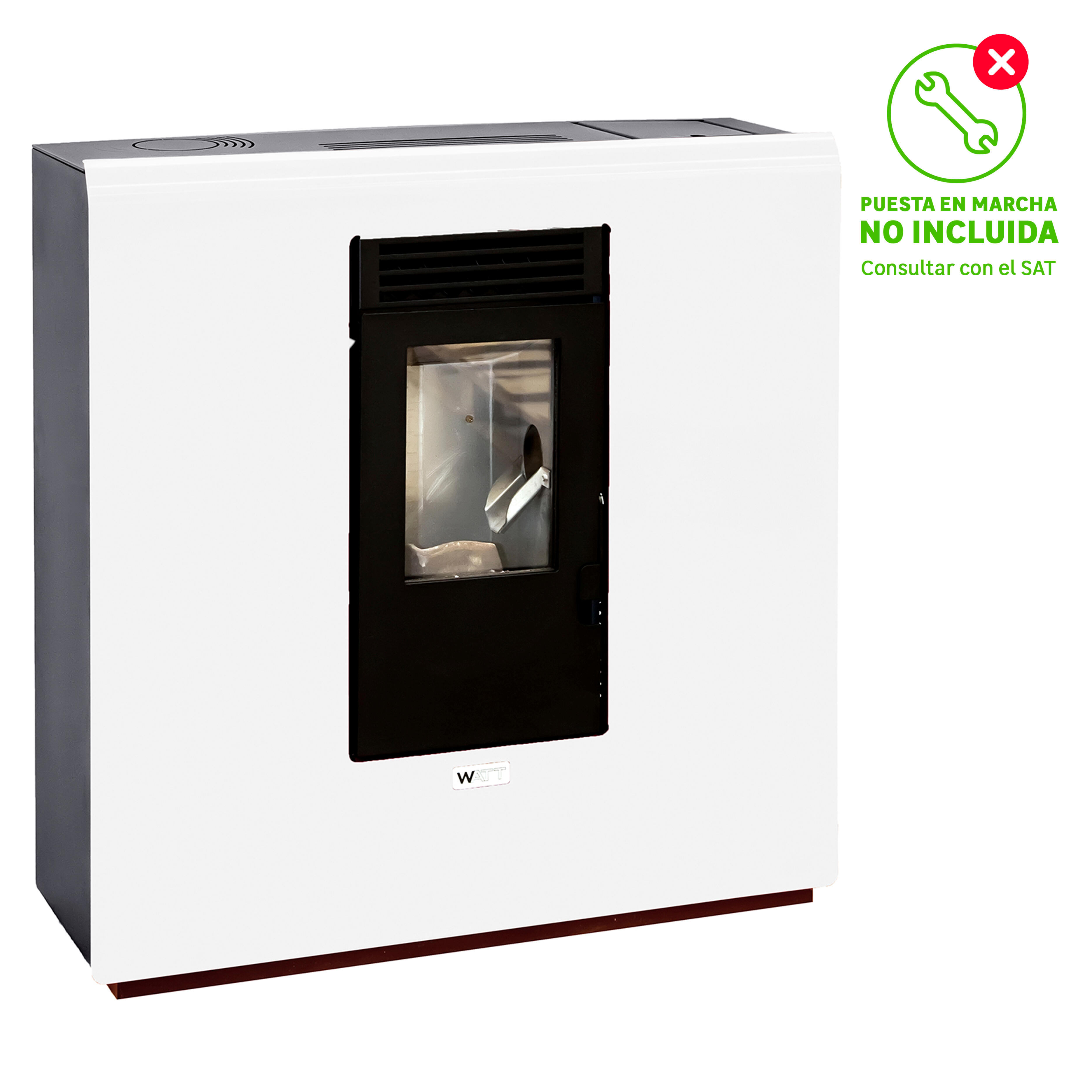 Estufa De Pellet Pasillo WATT Slim 8 Kw Leroy Merlin