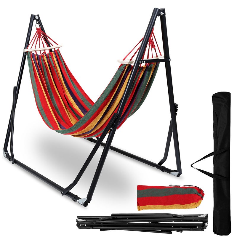 Hamac Avec Support Balan Oire De Voyage En Plein Air Chaise Suspendue