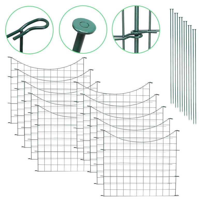 Kit completo de valla de estanque puerta de jardín valla de jardín