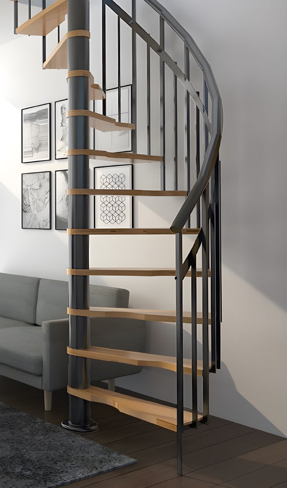 Escalera de caracol HandyStairs Siena Ø 145 cm Bisagra a la