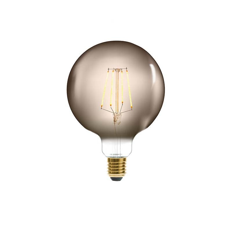 Ampoule LED E27 Filament Linéaire Globe G125 Fumé SILUMEN Leroy Merlin